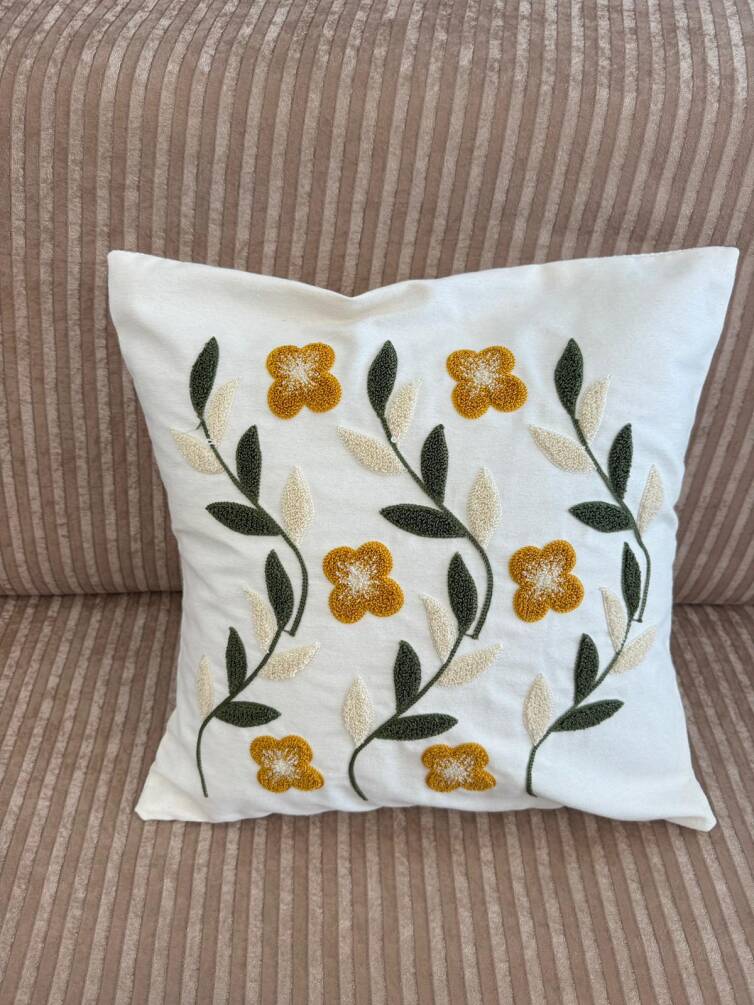 SÜZENE KIRLENT SARI ÇİÇEK DESEN - 1