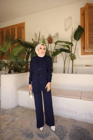 1106 TRİKO TAKIM LACİVERT - 2