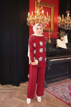 1006 TRİKO TAKIM BORDO - 2