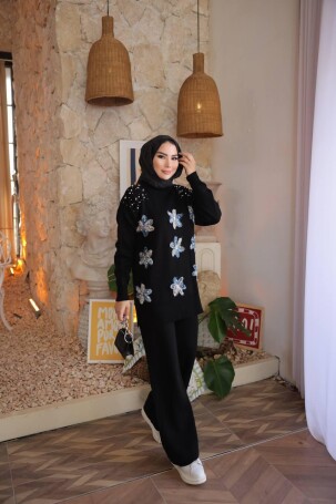 1006 TRİKO TAKIM SİYAH - 2