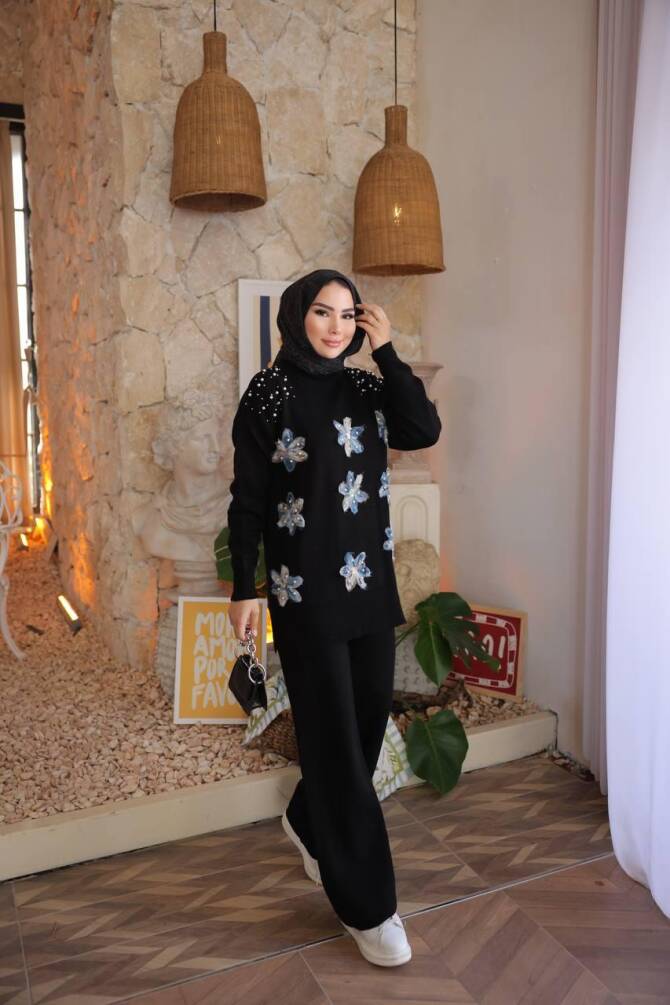 1006 TRİKO TAKIM SİYAH - 2