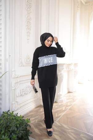 1094 TRİKO TAKIM SİYAH - 1