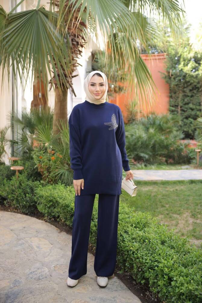 1053 TRİKO TAKIM LACİVERT - 1