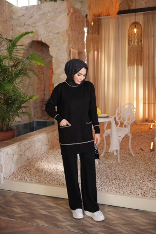 1072 TRİKO TAKIM SİYAH - 2