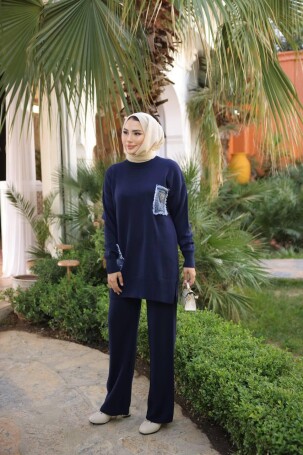 1096 TRİKO TAKIM LACİVERT - 2