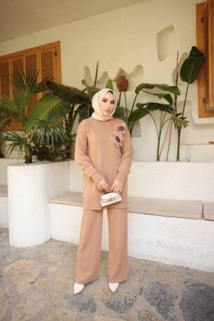 1036 TRİKO TAKIM CAMEL - 1