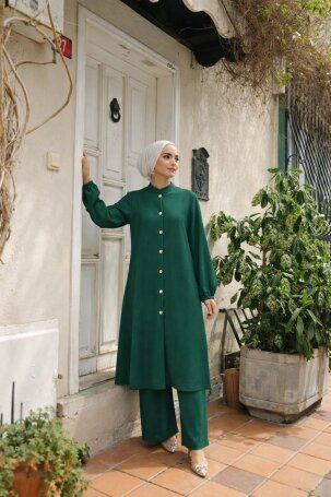 103 SAÇ ÖRGÜ TAKIM YEŞİL - MODA SZN