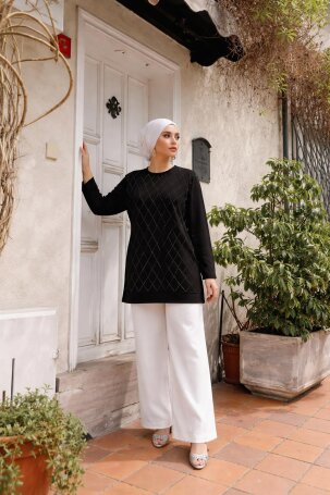 104 TAŞLI TONİK SİYAH - MODA SZN