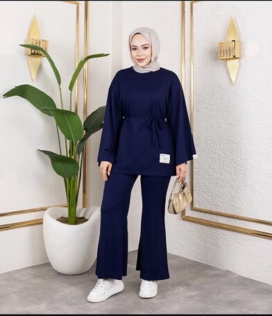 106 OYSHO KUMAŞ TAKIM LACİVERT - MODA SZN