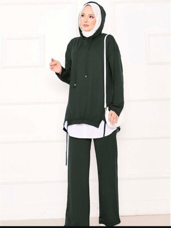 107 OYSHO KUMAŞ TAKIM YEŞİL - MODA SZN