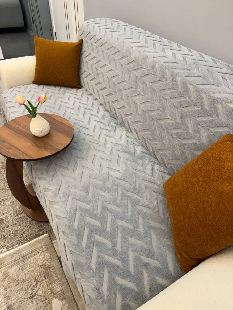 WELSOFT SÜNGERLİ ÇEKYAT ÖRTÜSÜ 170*210 CM GRİ - 1