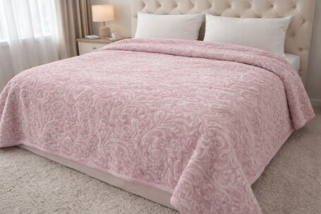 ÇİFT KİŞİLİK ELEGANS BATTANİYE PEMBE - MODA SZN