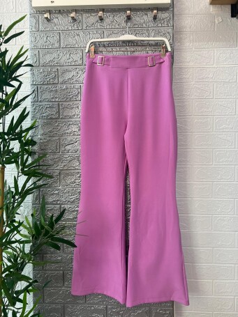 5001 KEMERLİ İSPANYOL PANTOLON PEMBE 